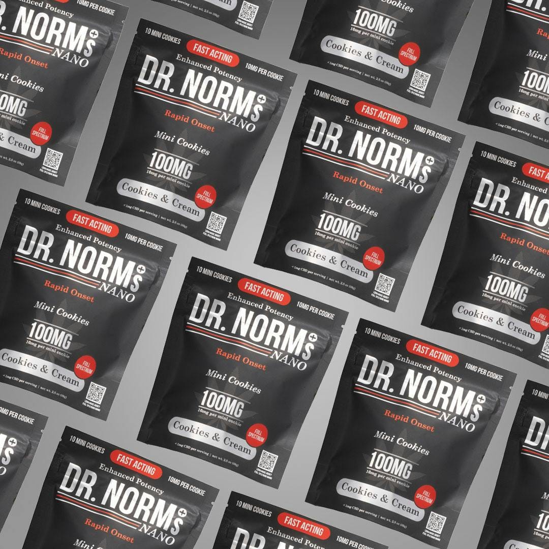 Cookies & Cream Fast-Acting Nano Cookies - Dr. Norm's - 10 Mini Cookies - $14.99 - Edibles
