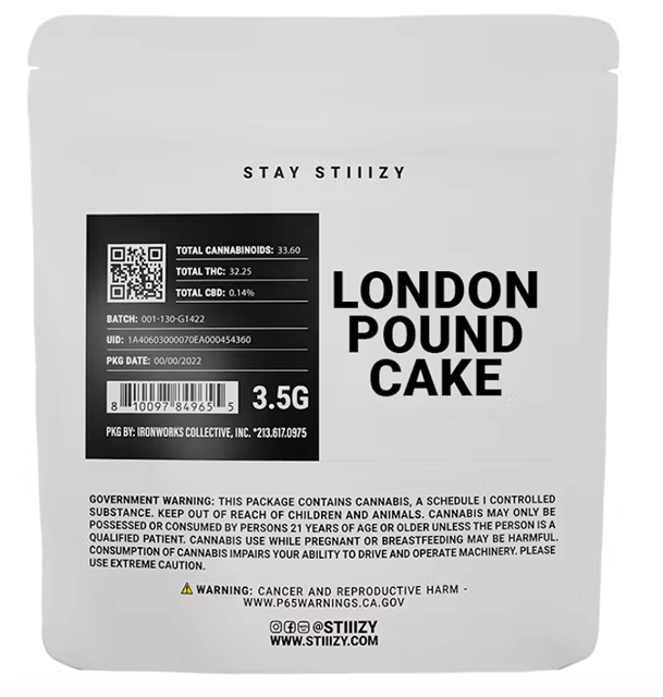 London Pound Cake 3.5g