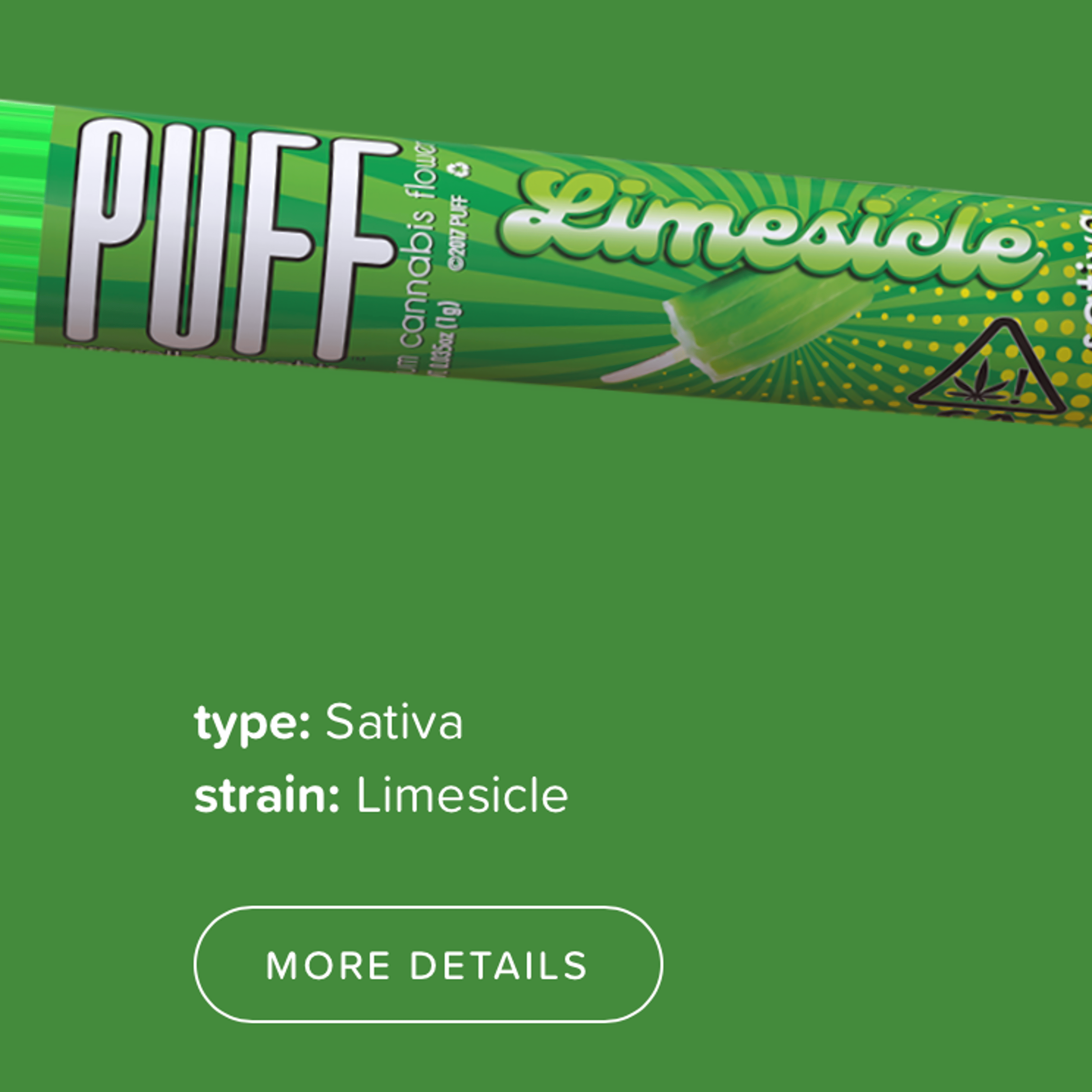 Limesicle Preroll 1g - PUFF - - $7 - Pre-Rolls