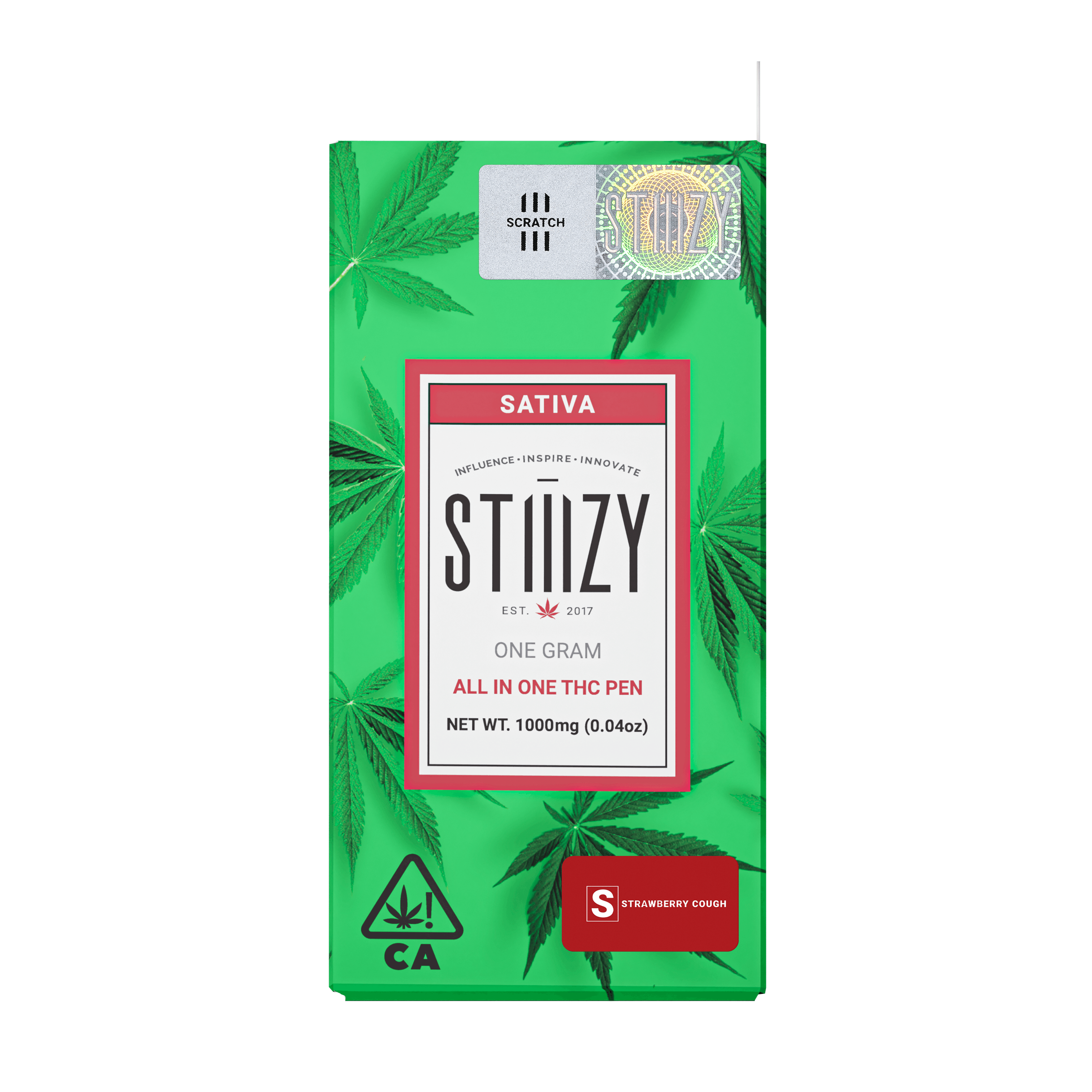 Strawberry Cough ALL-IN-ONE 1G THC PEN - STIIIZY - - $17.29 - Vapes