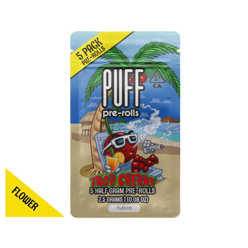 Trop Cherry 5pk Prerolls 2.5g - PUFF -  - $18 - Pre-Rolls