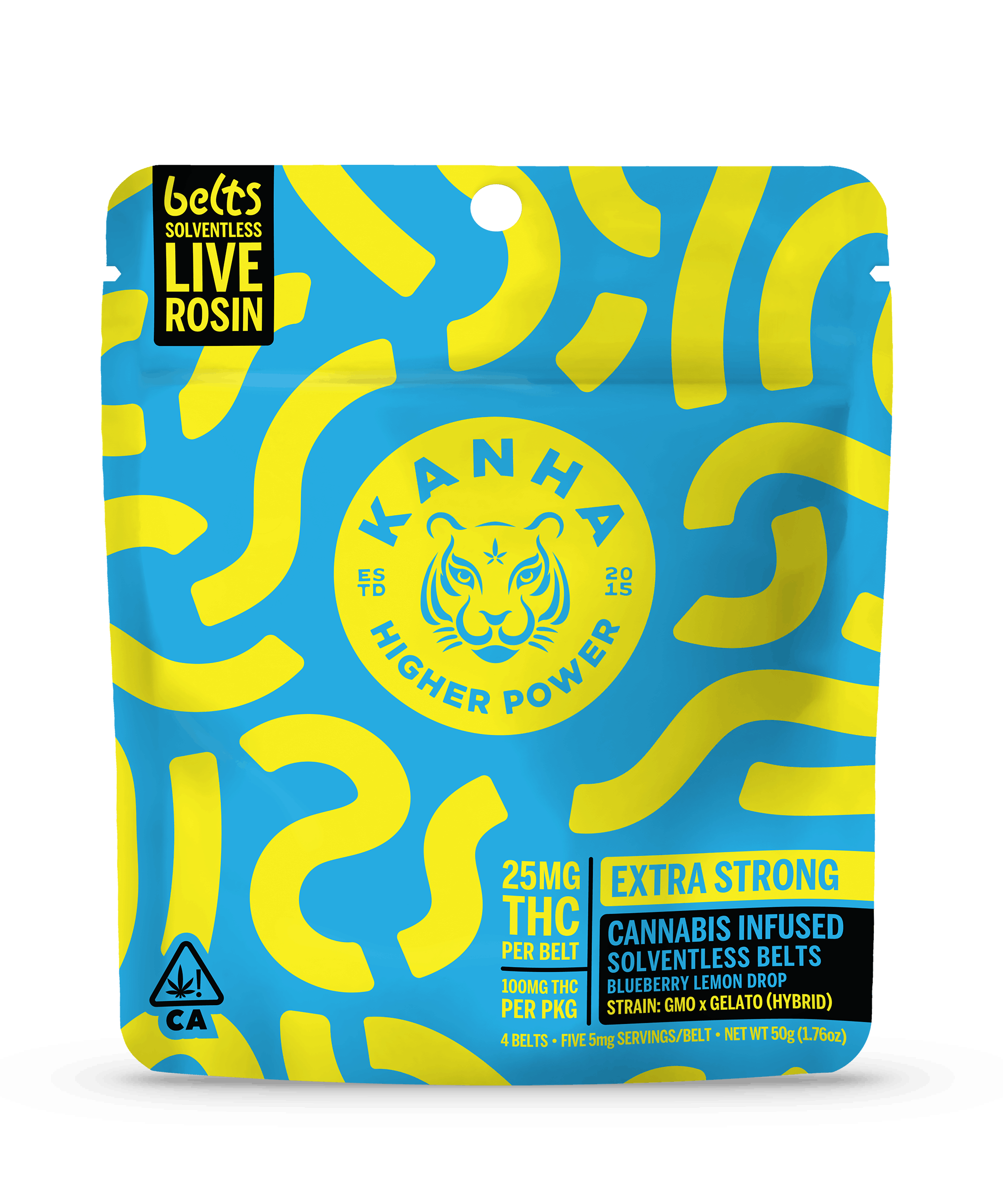 Blueberry Lemon Drop | Hybrid | 4-pack Live Rosin Belts - Kanha -  - $20.19 - Edibles