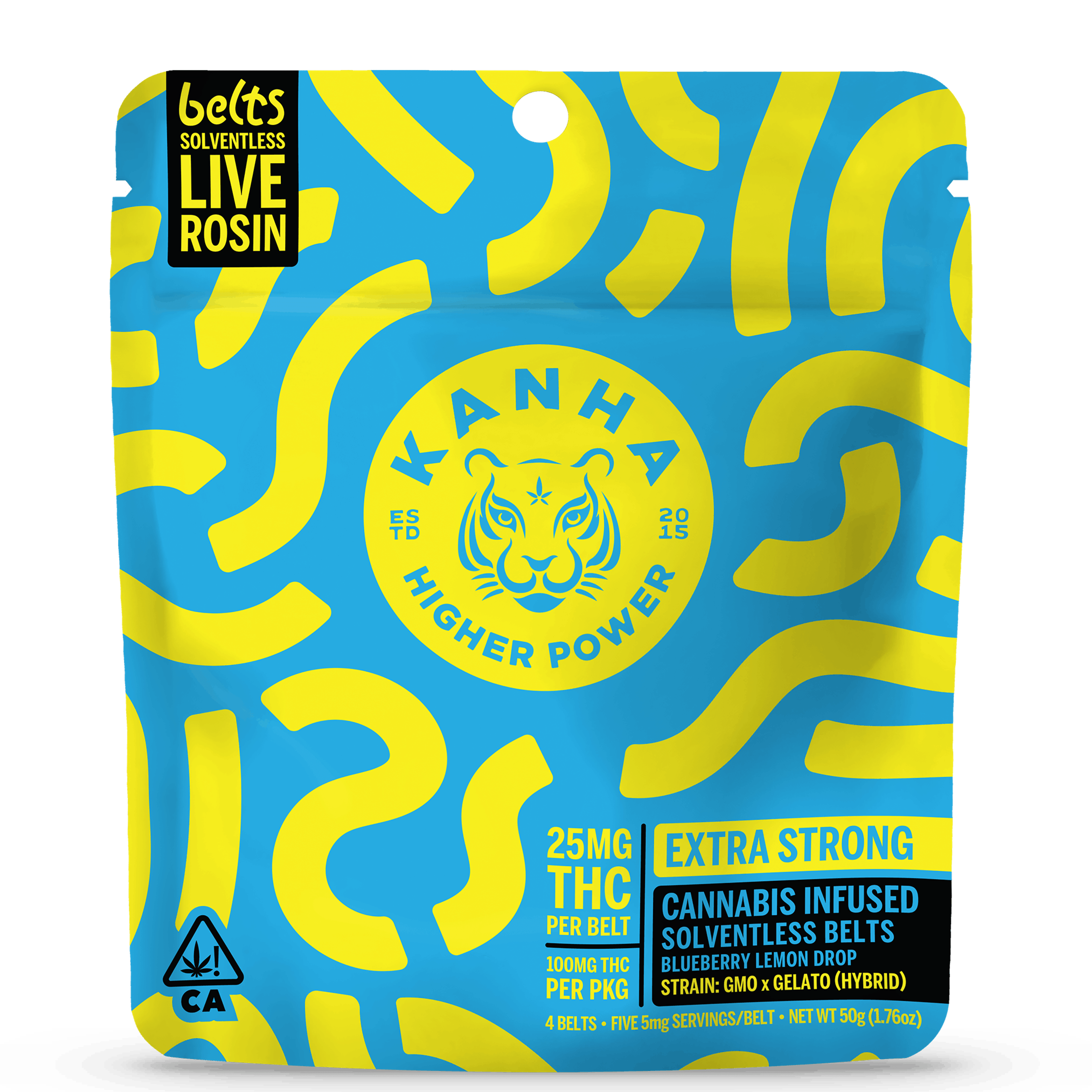 Blueberry Lemon Drop | Hybrid | 4-pack Live Rosin Belts - Kanha - - $20.19 - Edibles
