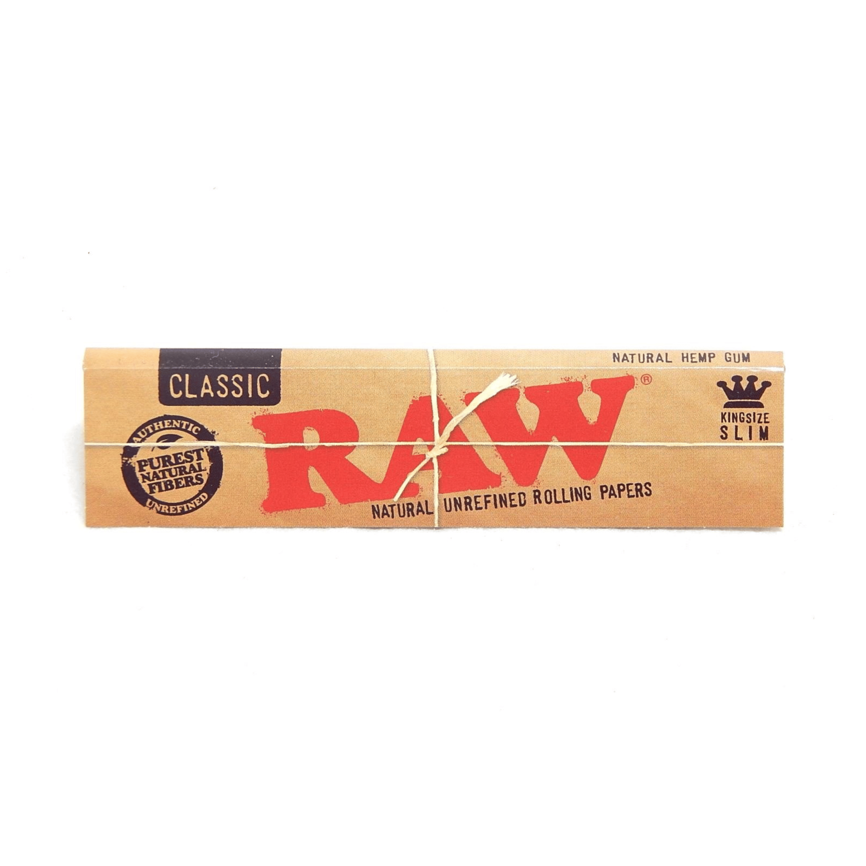 King Size | 32 ct | Classic Slim Papers - Raw - null - $3 - Paraphernalia