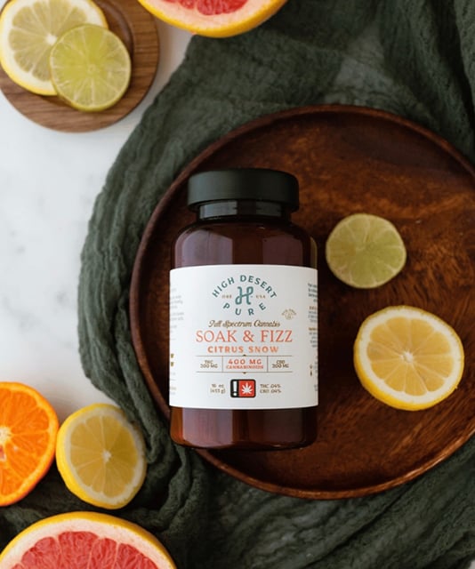 Citrus Snow Soak & Fizz - THC:CBD