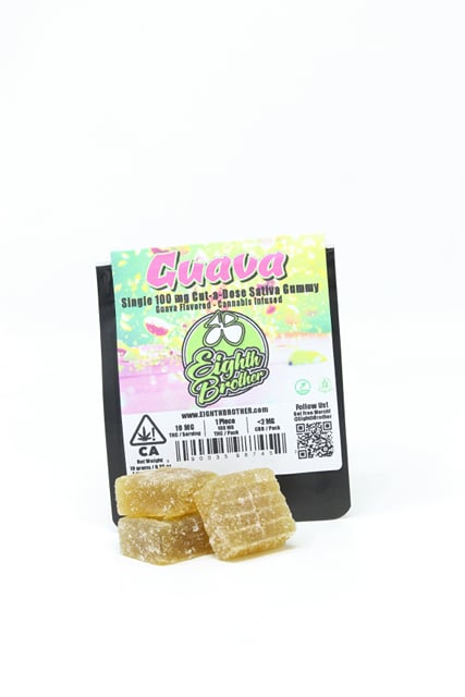 Guava Single - Cut-a-Dose Gummy (100mg) Sativa