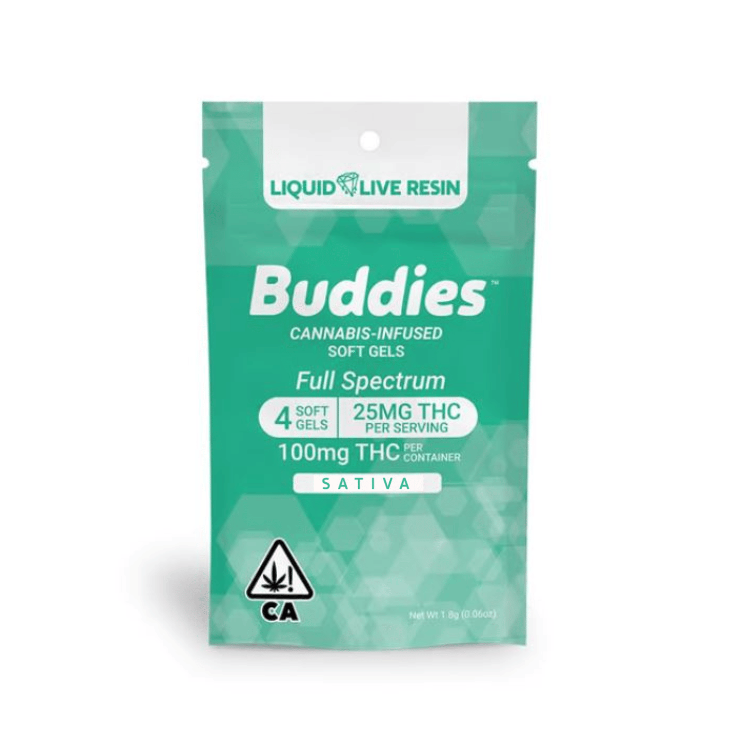 Buddies - Sativa 25mg Capsule 4pc - Buddies - Buddies - Sativa 25mg Capsule 4pc - $10 - Capsules