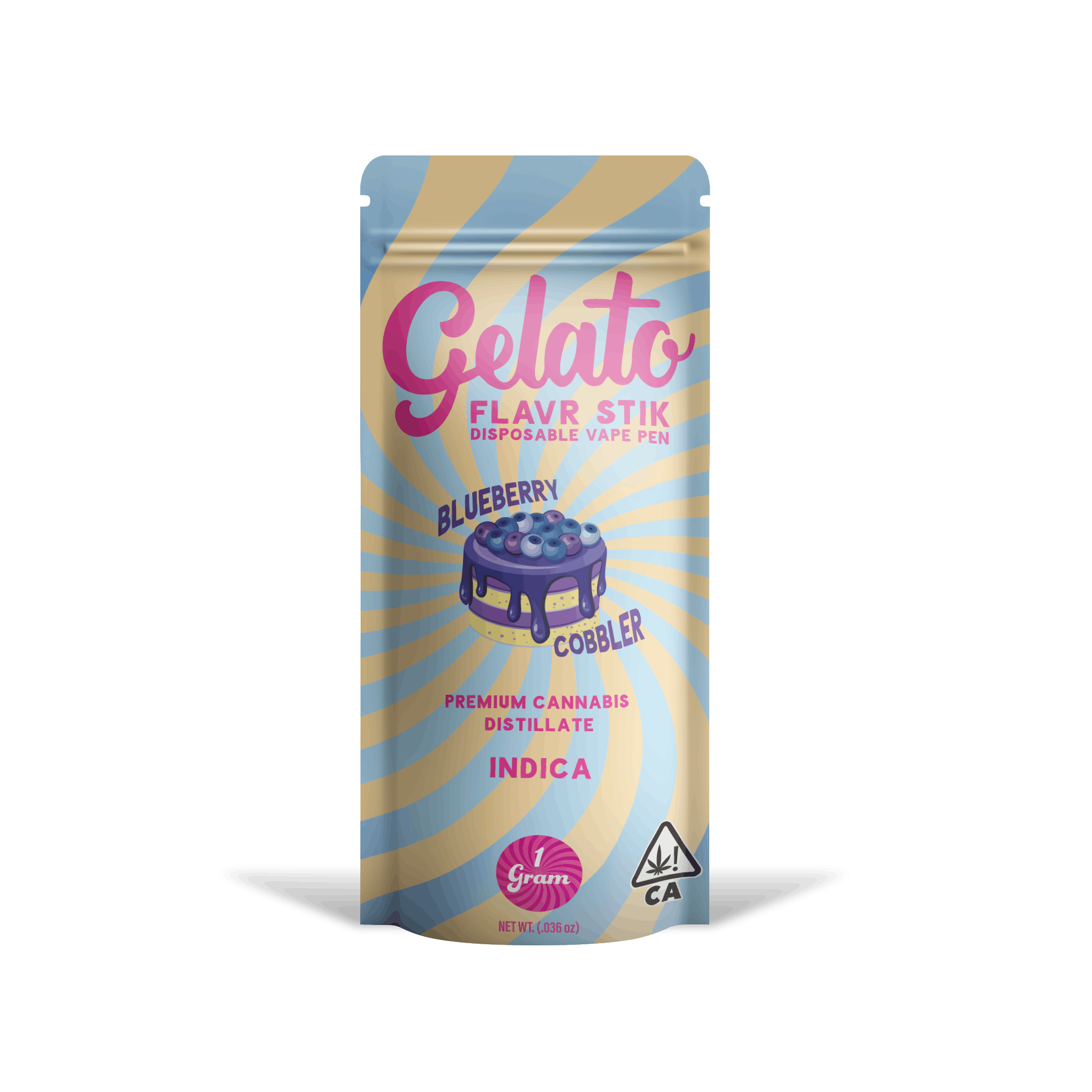 Gelato Flavr Stick | 1g - Blueberry Cobbler - AIO - Indica - Gelato -  - $33.50 - All-In-Ones