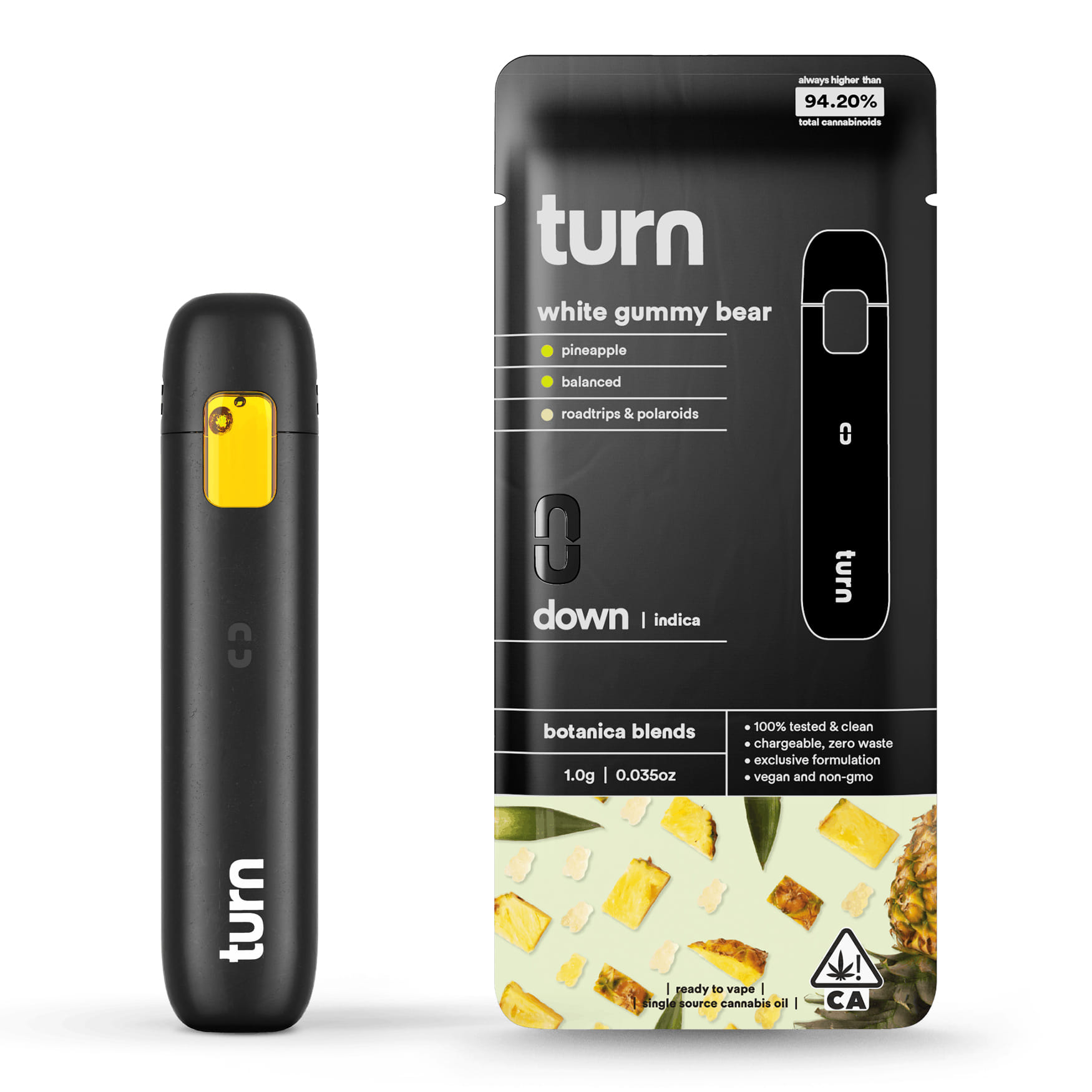 White Gummy Bear (I) 1g BB AIO - Turn Brand - White Gummy Bear (I) - $26 - Vape Cartridge