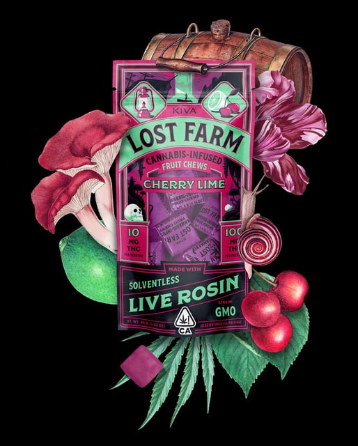 Kiva Confections: Lost Farm - Cherry Lime Chews
