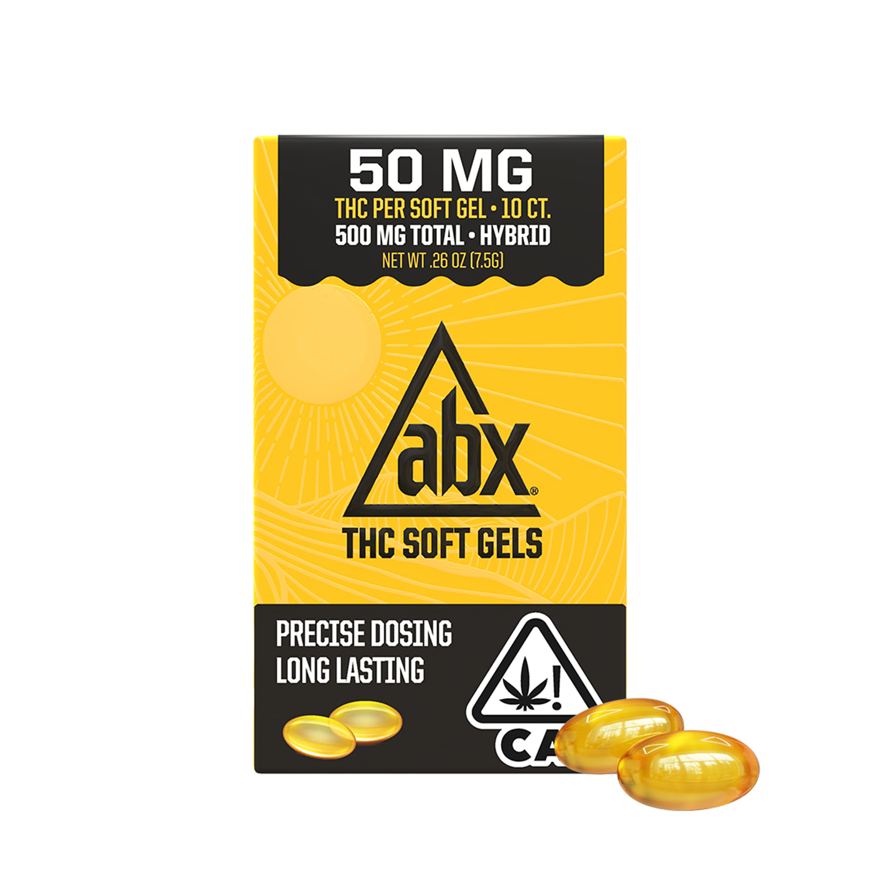 10 count (50 mg) ABX Soft Gels **SPECIAL PRICING** - AbsoluteXtracts - 10 count (50 mg) - $36 - Capsules