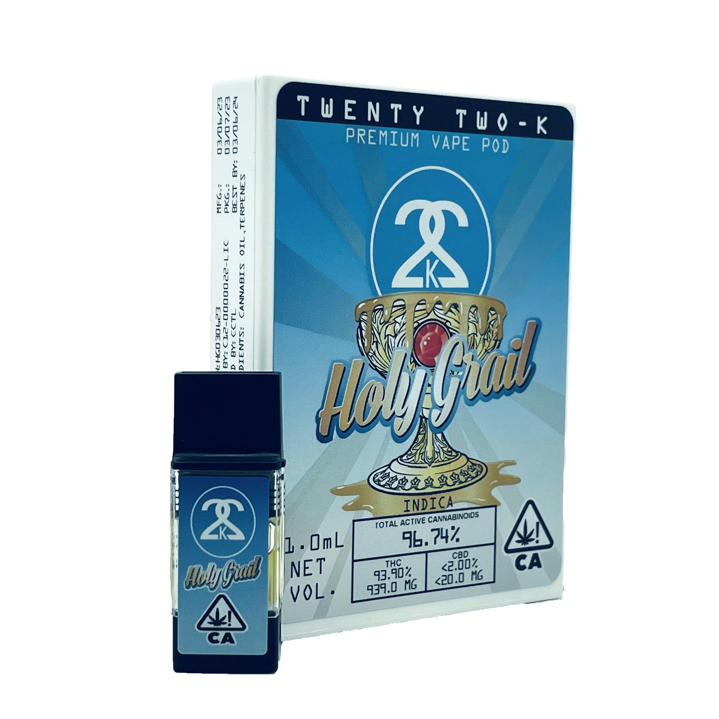 Holy Grail | Premium Vape Pod - 1g - Twenty Two K / 22k -  - $30 - Cartridges / Pods