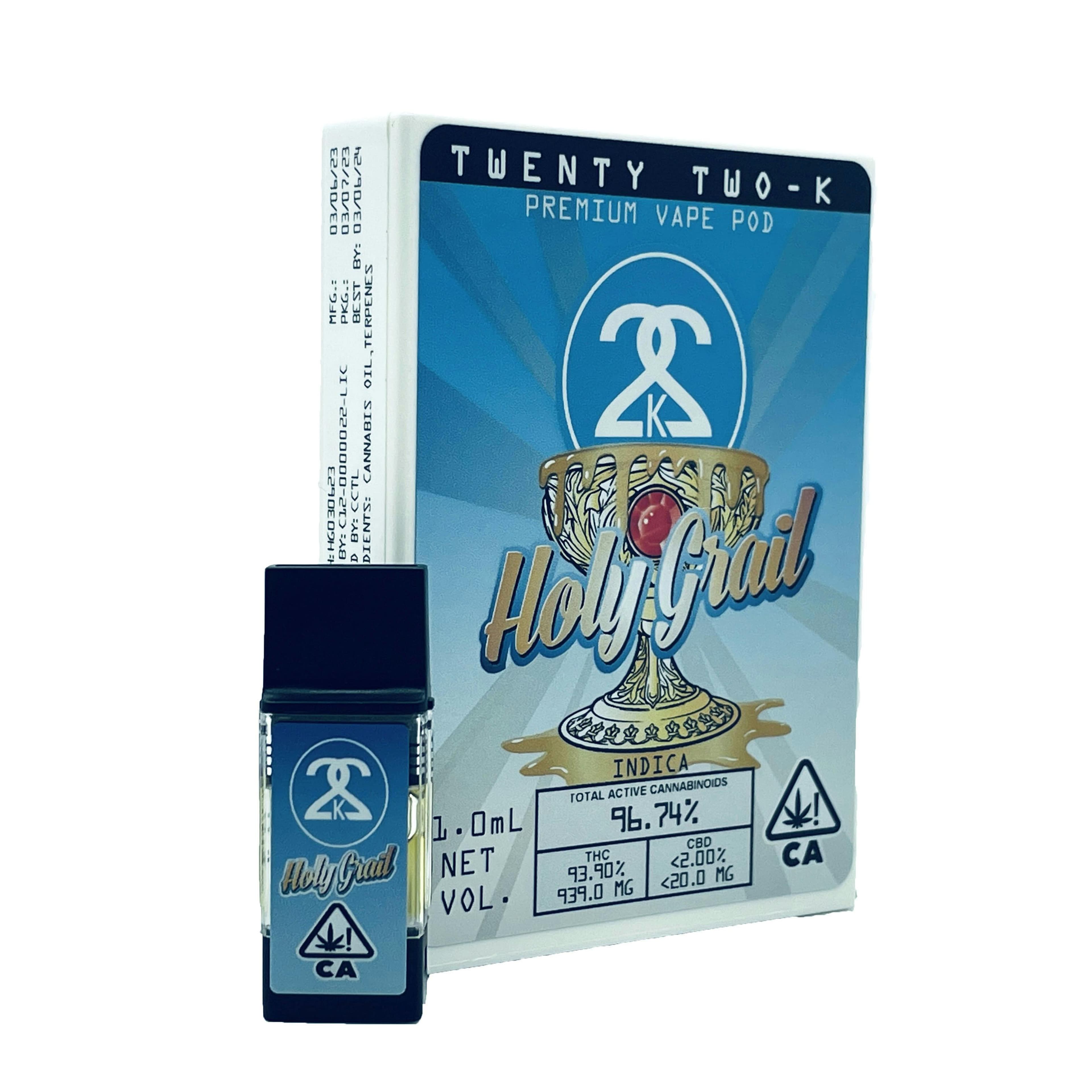 Holy Grail | Premium Vape Pod - 1g - Twenty Two K / 22k - - $30 - Cartridges / Pods