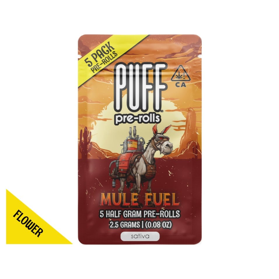 Mule Fuel - Pre-Rolls - PUFF - 2.5g (5-Pack) - $59.99 - Non-Infused Pre-Rolls