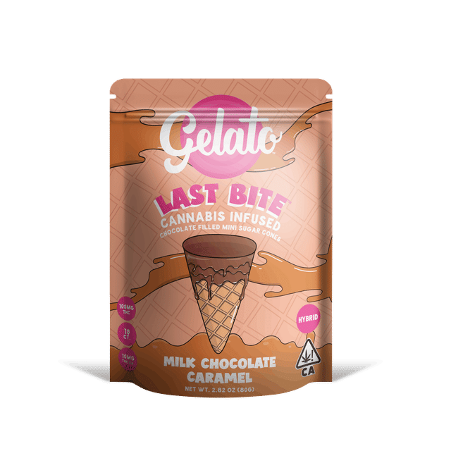 Gelato — Last Bites Milk Caramel Mini Cones