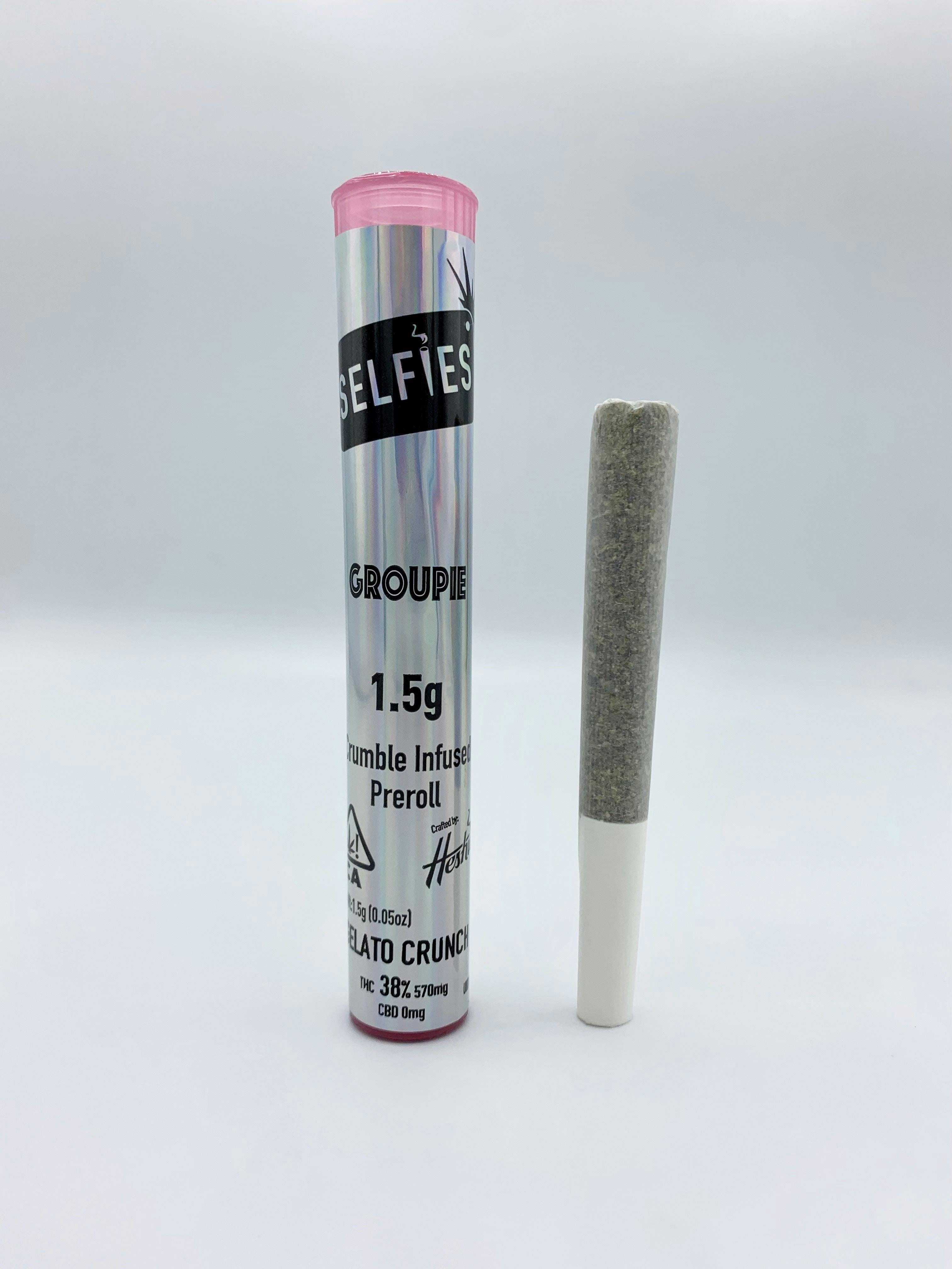 GELATO CRUNCH 1.5G - INFUSED PREROLL - Selfies -  - $10 - Pre-Roll Infused