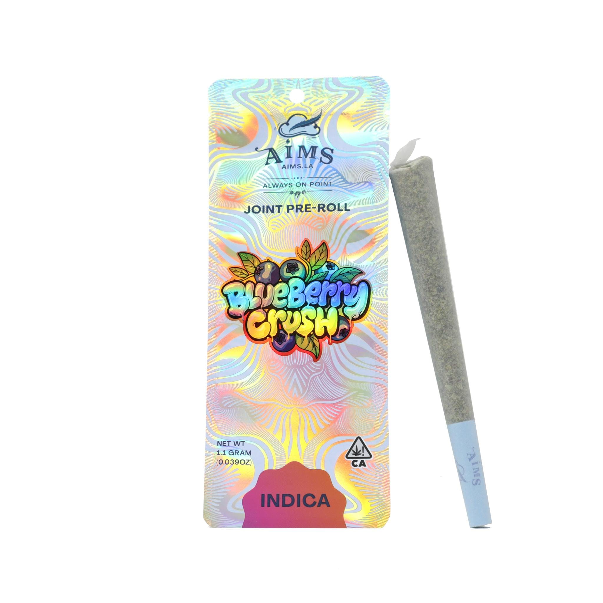Blueberry Crush Pre-Roll - 1.1g - Aims Horticulture -  - $8 - Pre-Rolls