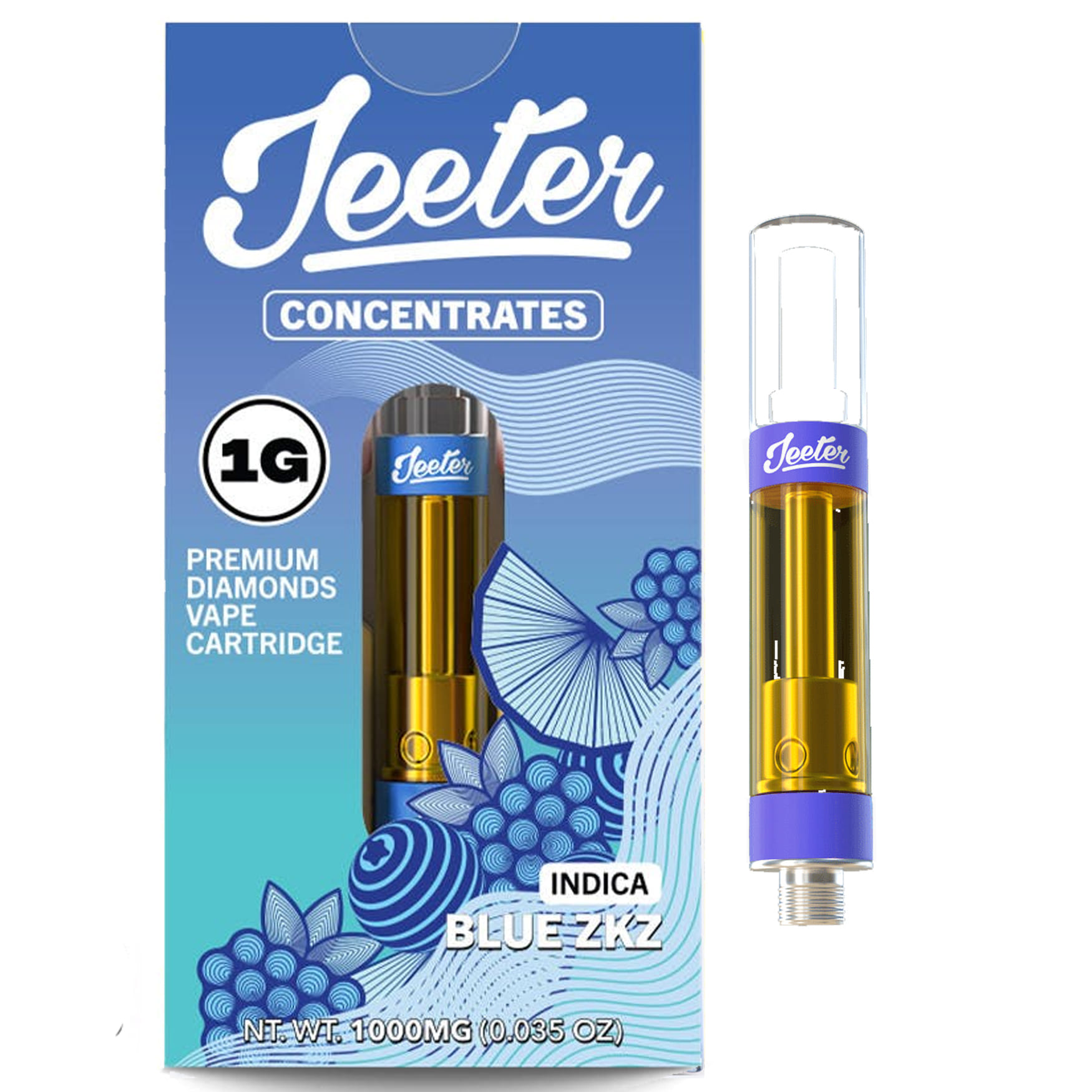 Blue ZKZ (I) Juice 1g - Jeeter - Blue ZKZ (I) - $28 - Vape Cartridge
