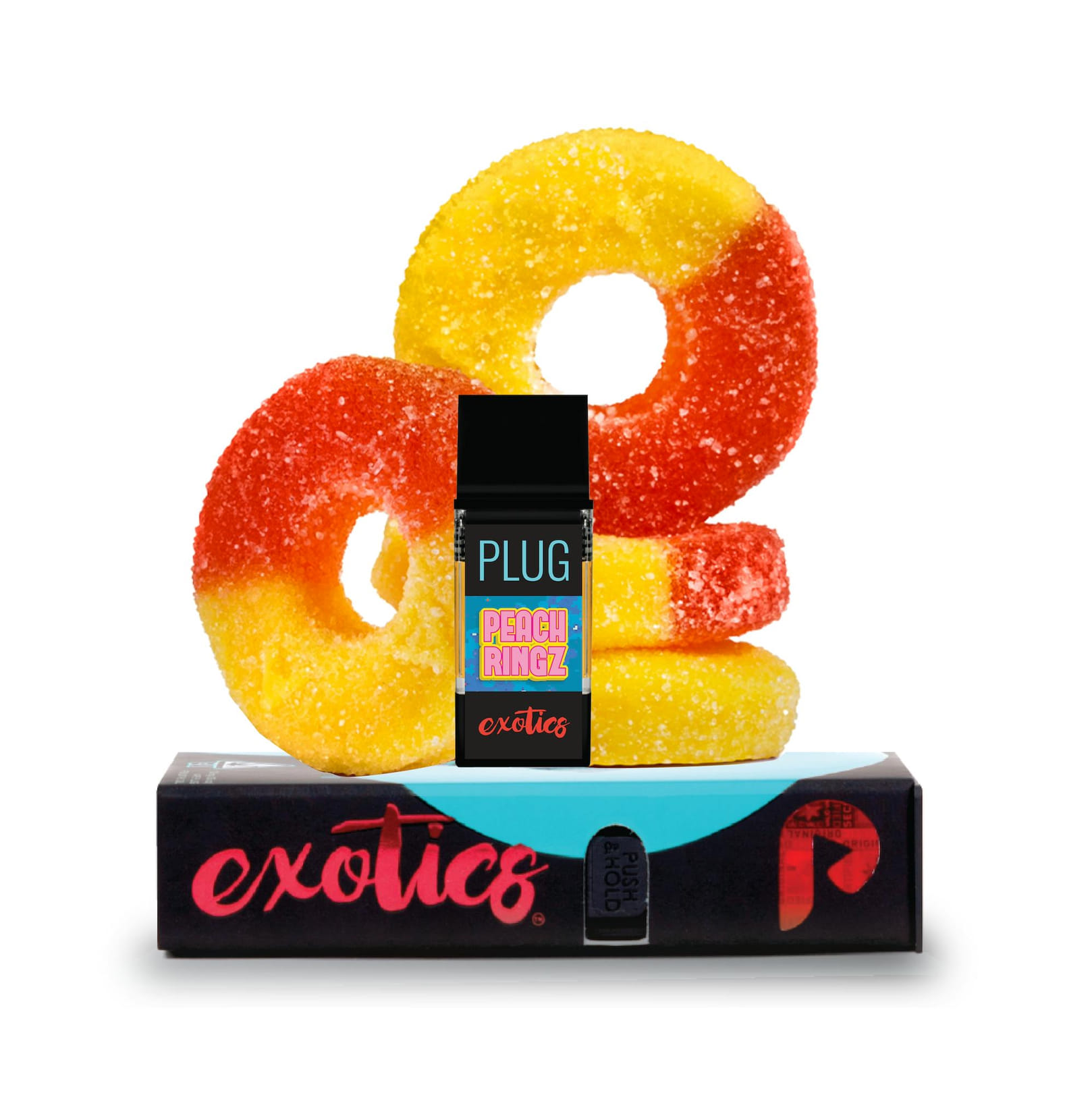 EXOTICS: Peach Ringz 1g pod - PlugPlay -  - $24.75 - Cartridge