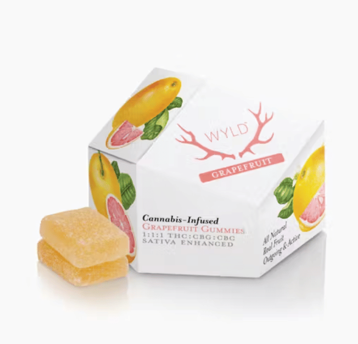 Grapefruit 1:1:1 THC:CBG:CBC Gummies 100MG - Wyld -  - $19.35 - Edibles