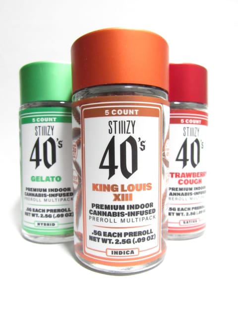 Stiiizy — Stiiizy 40's 5pk Infused Pre Rolls