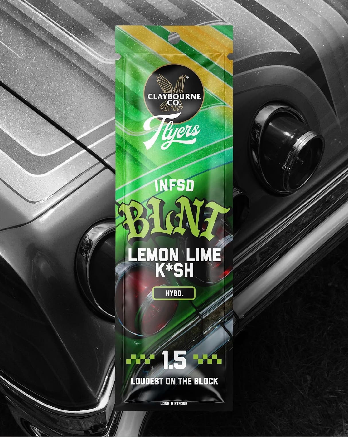 Lemon Lime Kush infused blunt 1.5g - Claybourne Co. -  - $14.85 - Preroll