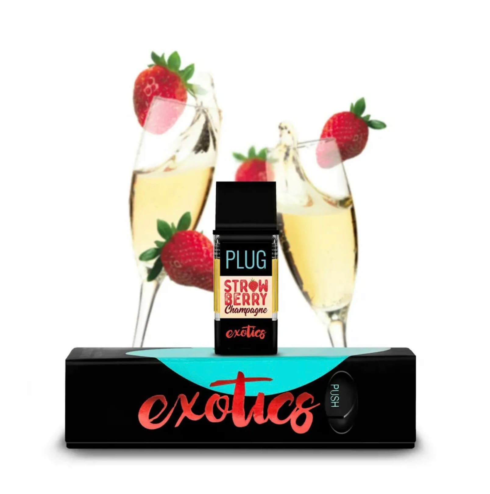 EXOTICS: Strawberry Champagne 1g pod - PlugPlay -  - $24.75 - Cartridge