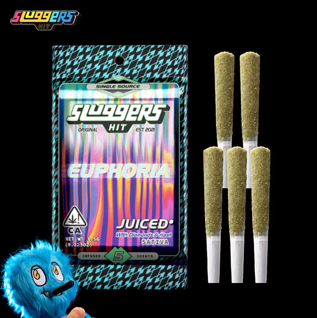 Sluggers - Euphoria - Diamond Edition - Infused Pre-Rolls (5 Pack) - 3.5g