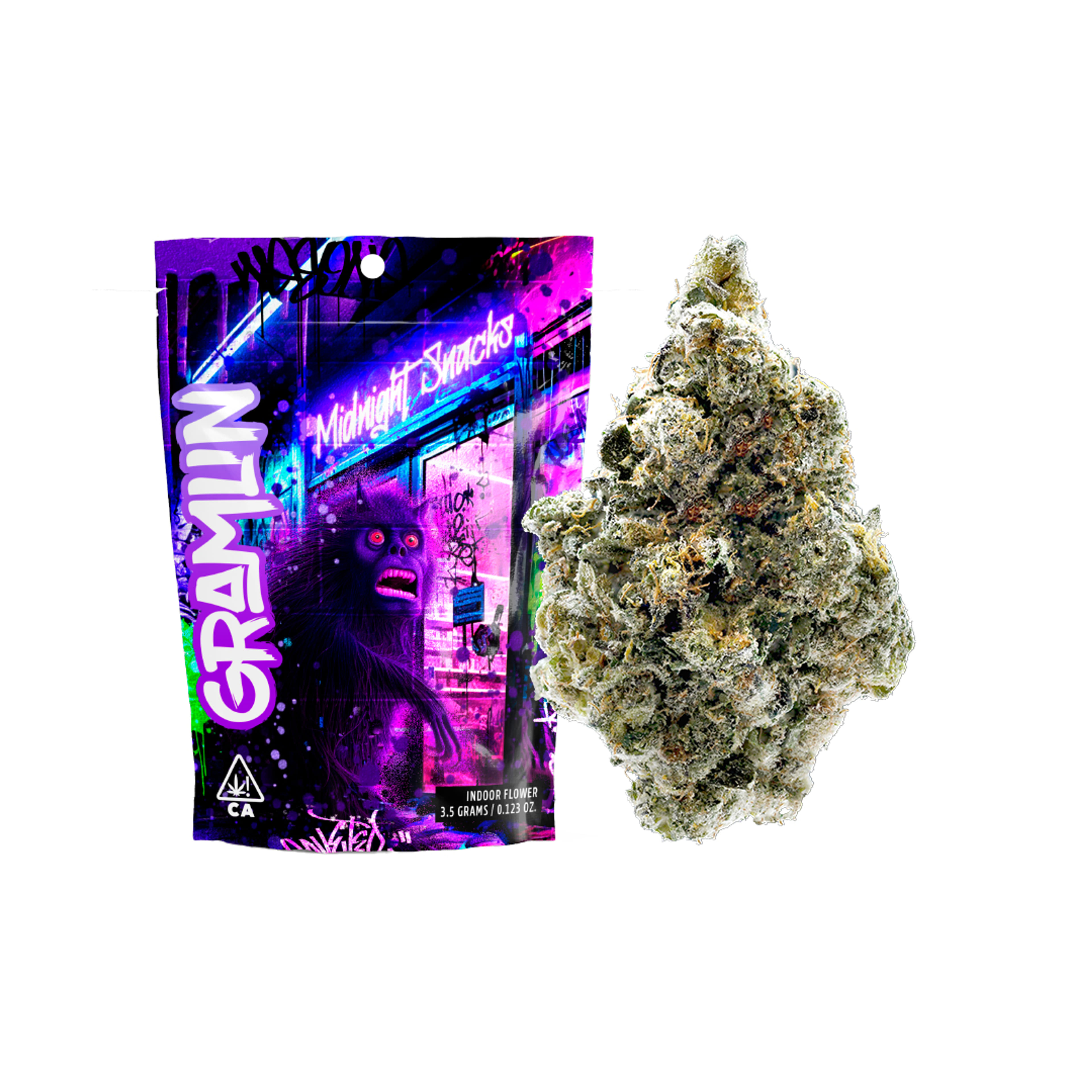 Midnight Snacks - 3.5g - Gramlin - - $30 - Flower