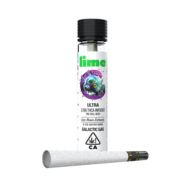 Galactic Gas - 2.15G Ultra Infused Preroll - Lime Brand -  - $16.50 - Pre-Rolls