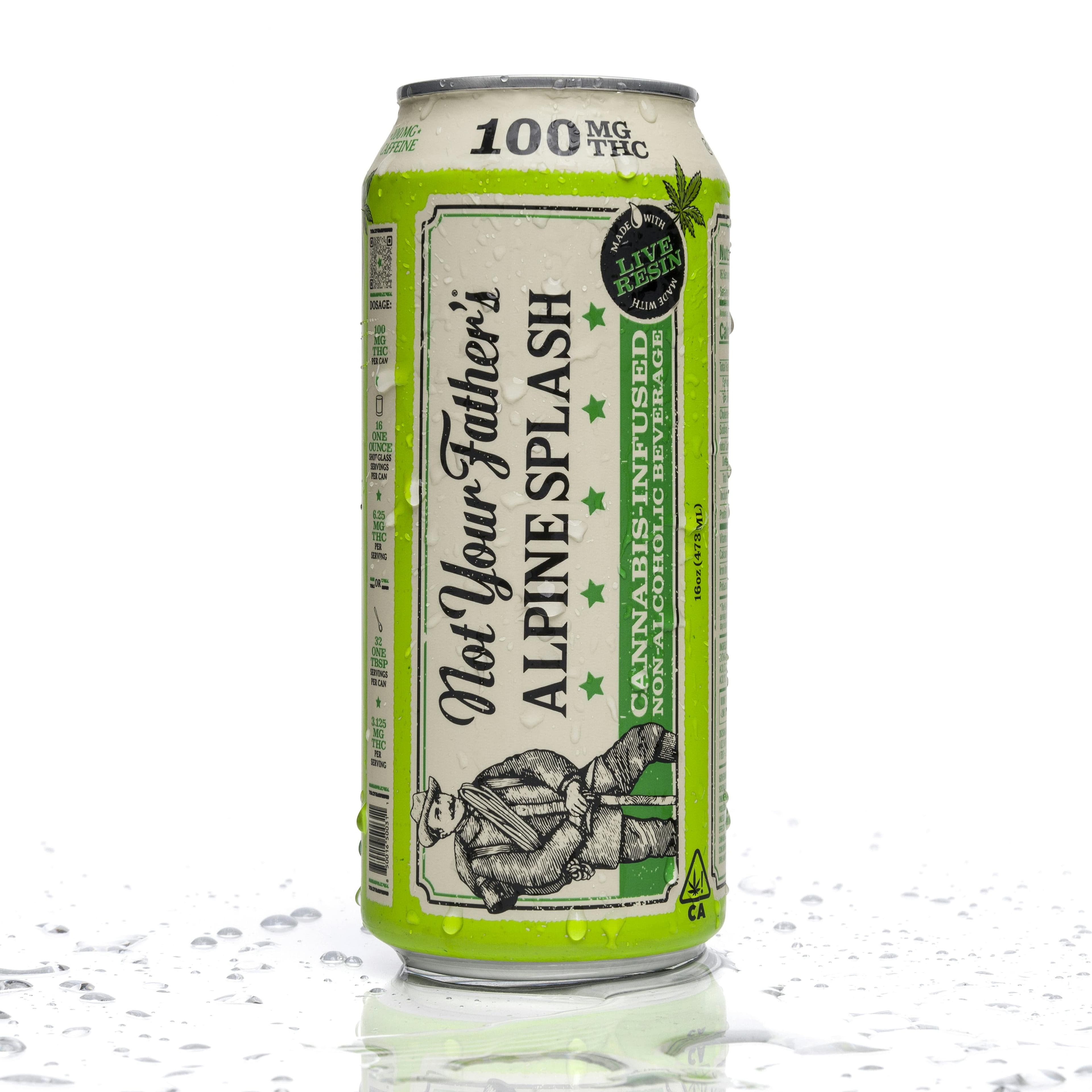 Alpine Splash Soda 100mg - Not Your Fathers - - $12 - Beverage