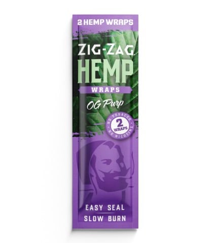 ZIG-ZAG HEMP WRAPS (OG PURP) 2 PACK
