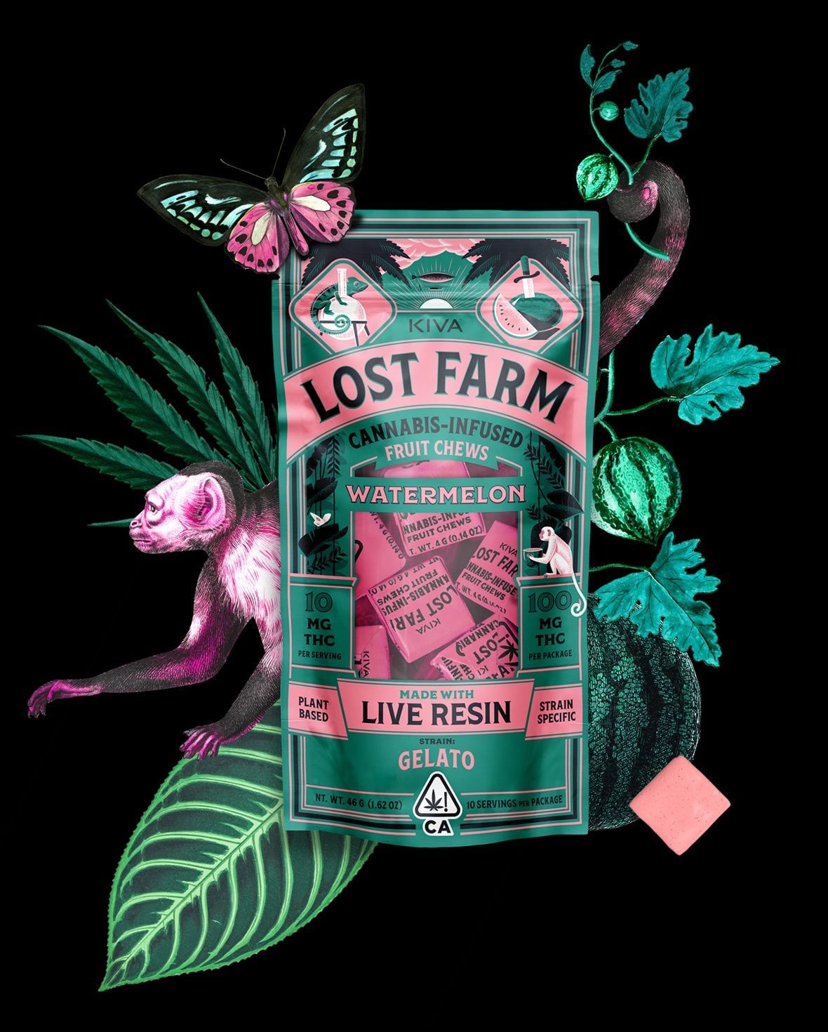 Kiva Confections: Lost Farm - Watermelon Chews