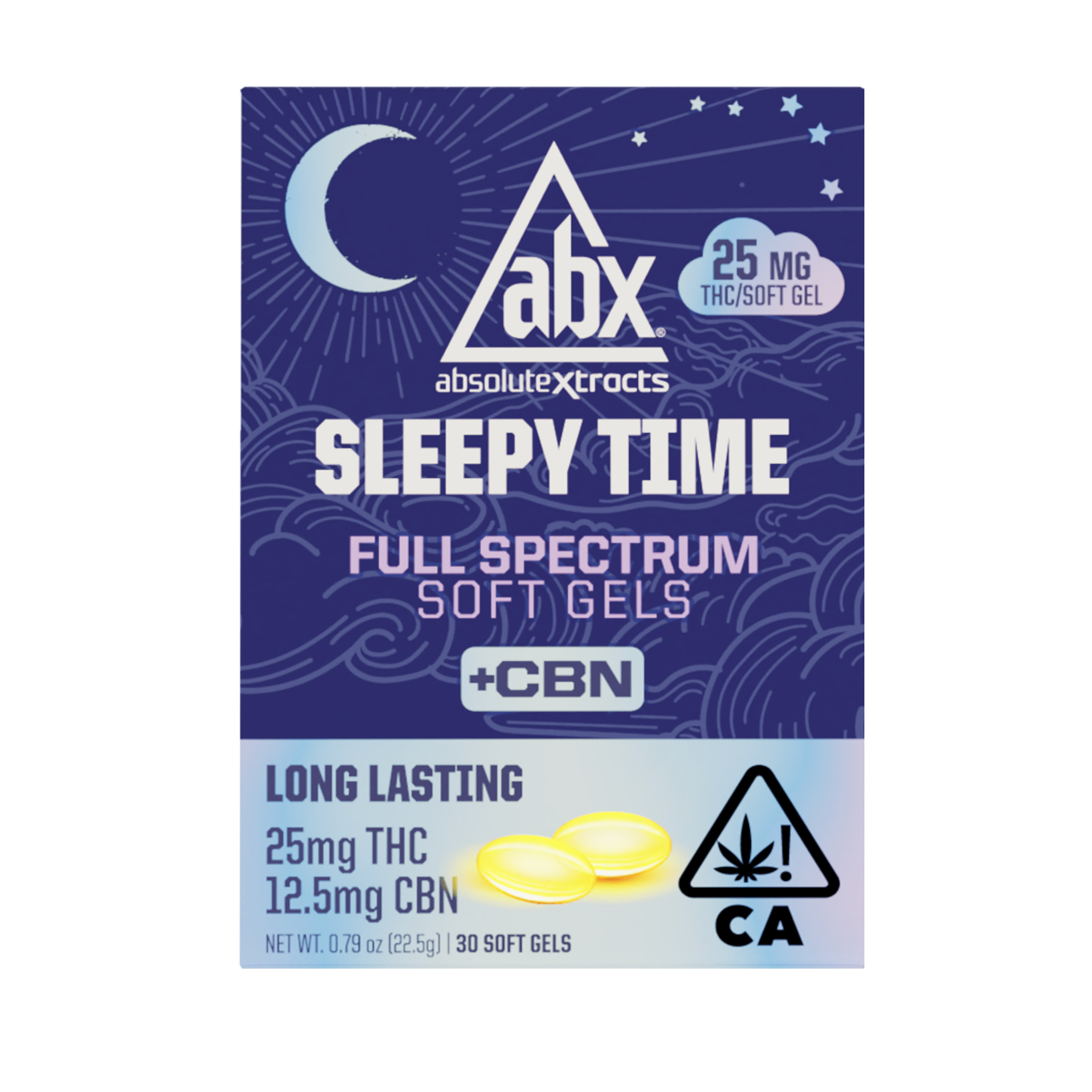 30 Count (25mg) Sleepy Time ABX Soft Gel **SPECIAL PRICING** - AbsoluteXtracts - 30 Count (25mg) - $72 - Capsules