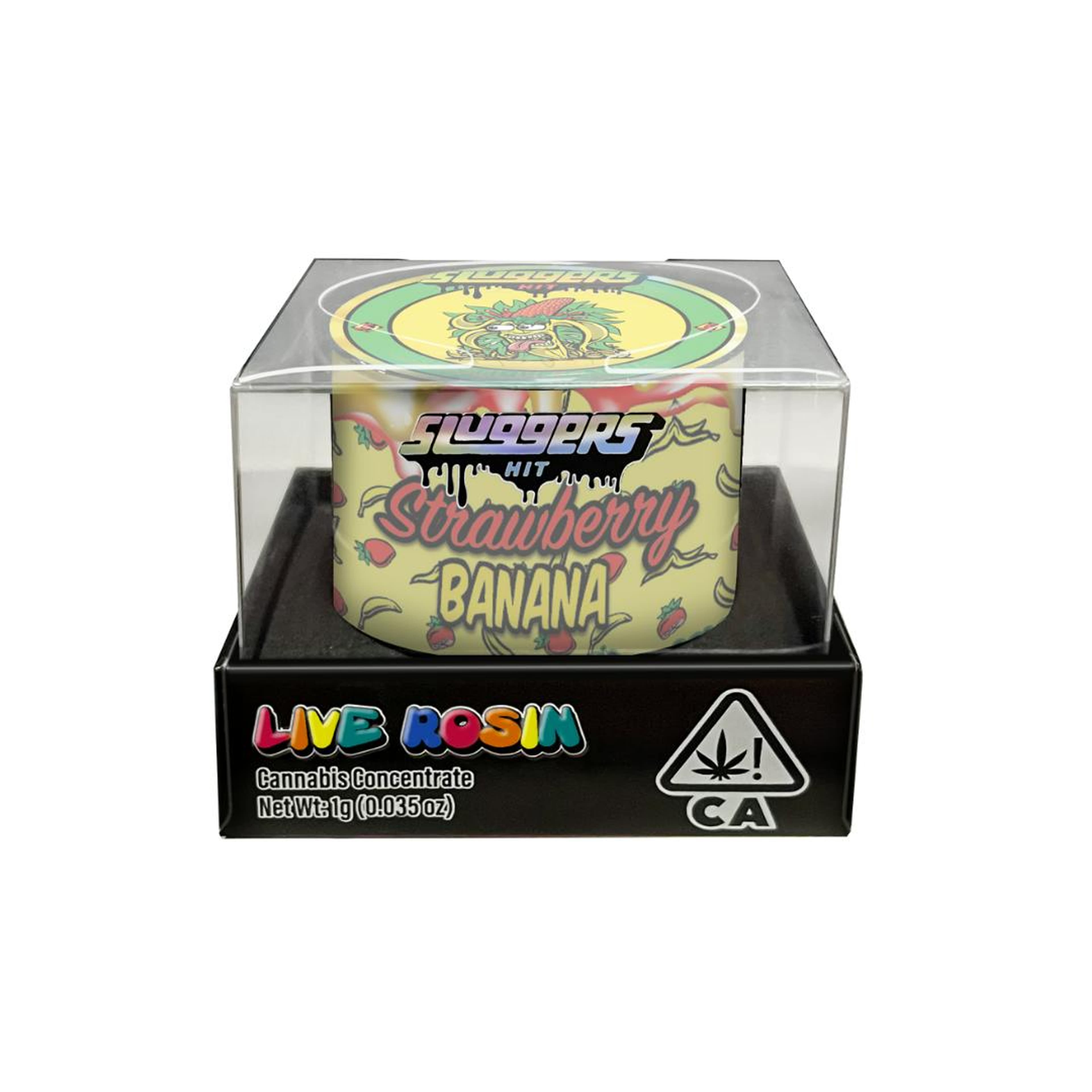 Sluggers x Golden State Banana - Live Rosin - 1g - Strawberry Banana - Sluggers Hit - - $46 - Concentrates