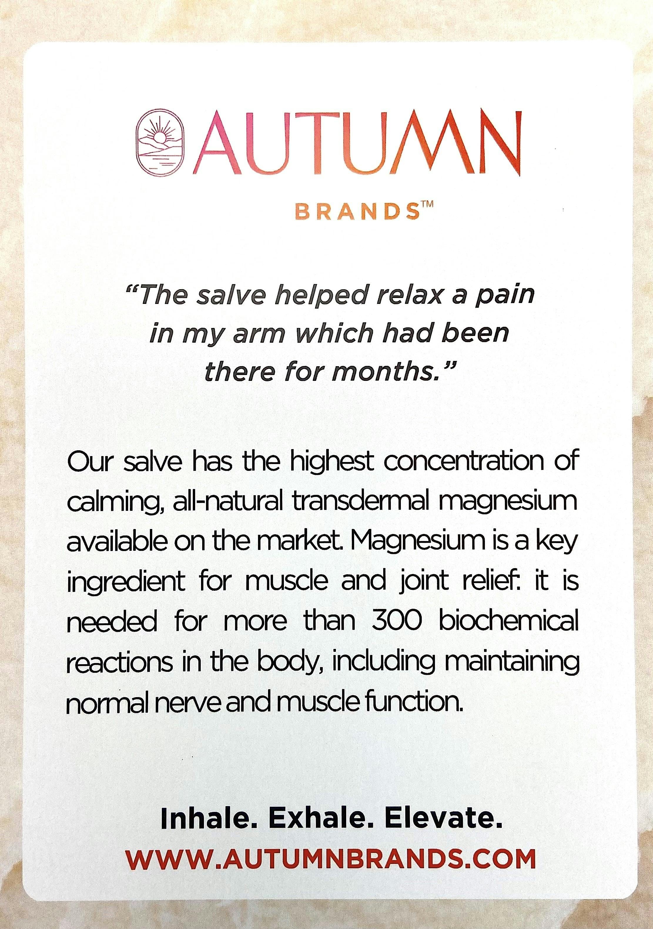Autumn Brands: Nourishing Muscle + Joint Salve - Autumn Brands -  - $60 - Topicals