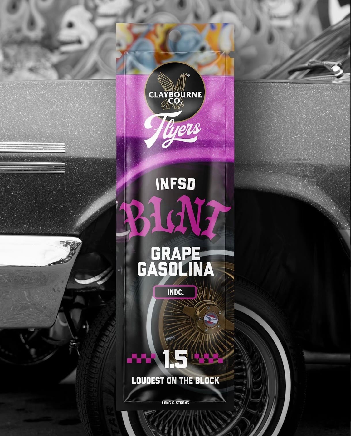 Grape Gasolina infused blunt 1.5g - Claybourne Co. -  - $14.85 - Preroll