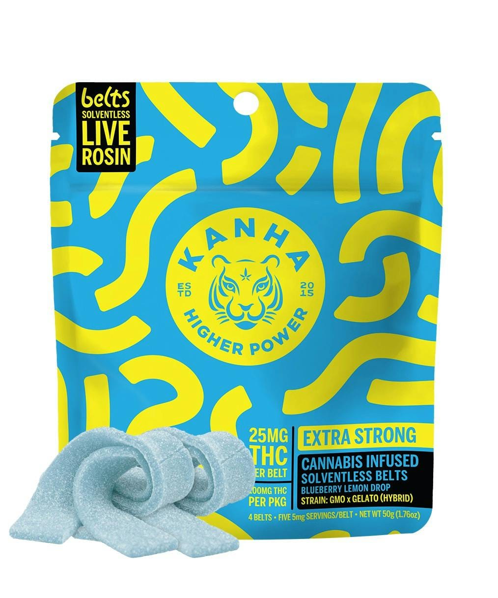 Kanha Nano Solventless Rosin Belts - Kanha - Hybrid Blueberry Lemon - $27 - Edibles