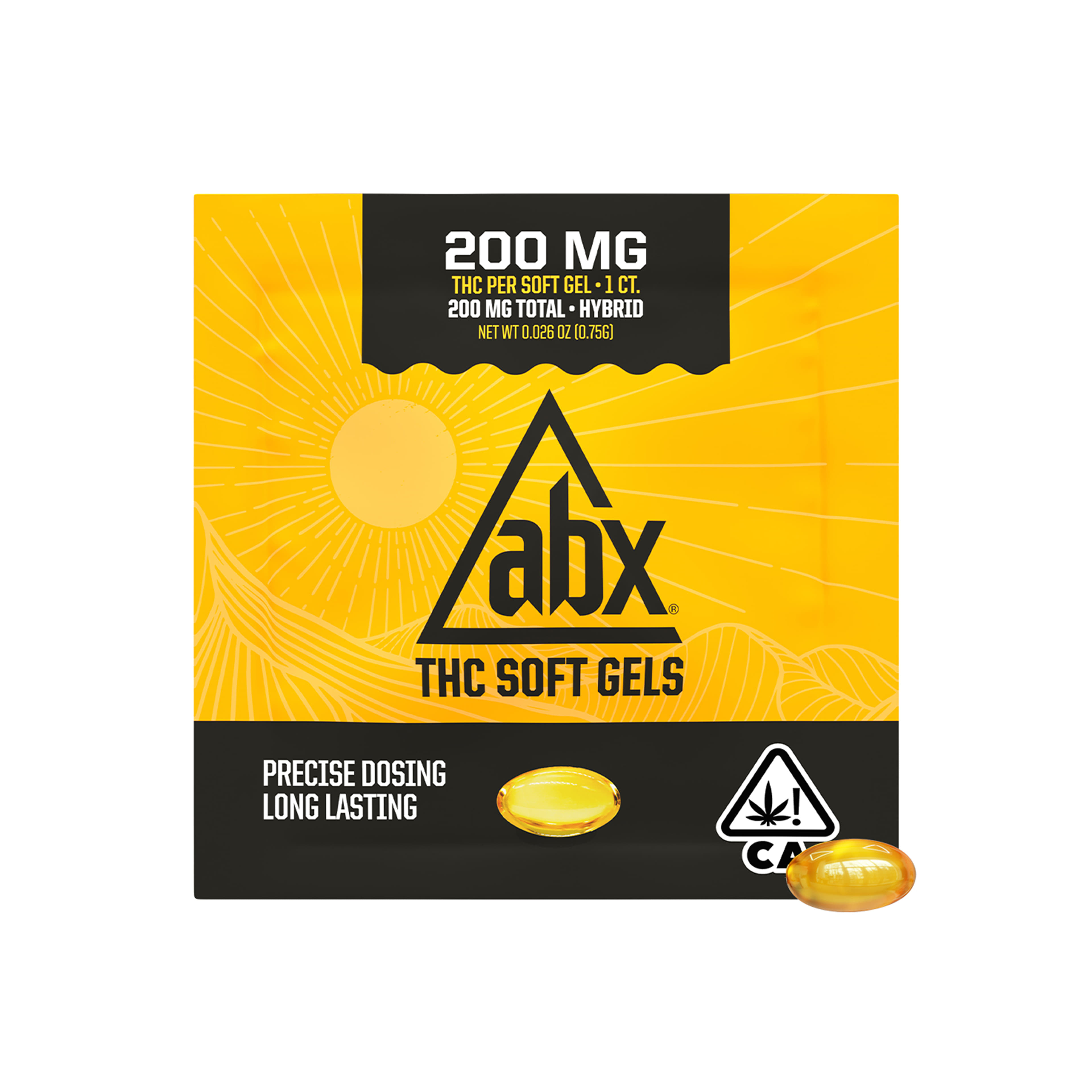1 Count (200mg) ABX Soft Gels **SPECIAL PRICING** - AbsoluteXtracts - 1 count (200mg) - $12.80 - Capsules