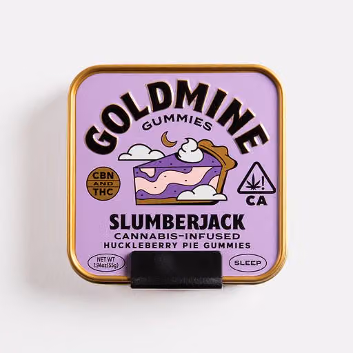 Slumberjack Huckleberry Pie Gummy (Sleep, 100 Mg Thc + 20 Mg Cbn)