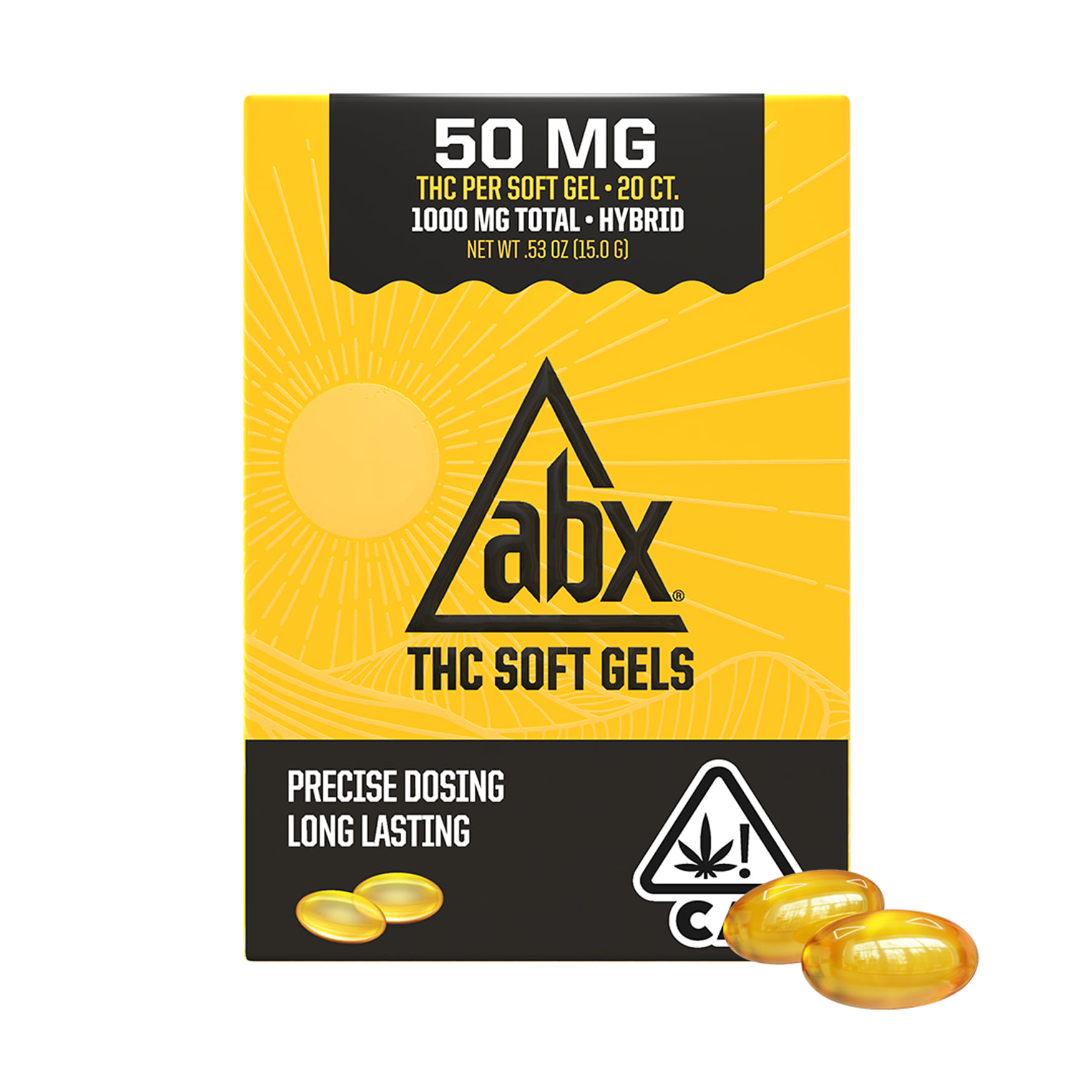 20 Count (50mg) ABX Soft Gels **SPECIAL PRICING** - AbsoluteXtracts - 20 Count (50mg) - $64 - Capsules
