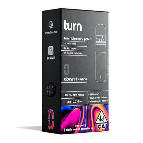 Turn Down Live Resin POD | 1g - Brambleberry Patch - Indica Hybrid - Turn -  - $36 - Vape Carts