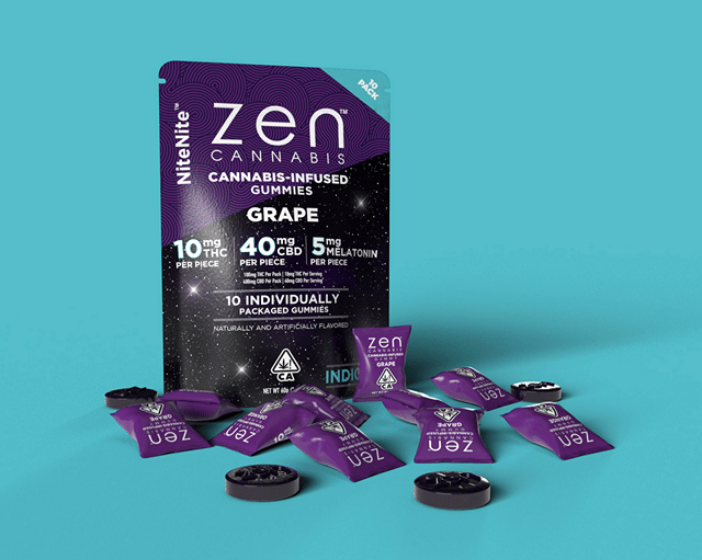 100MG Gummies 1:4 NiteNite Grape