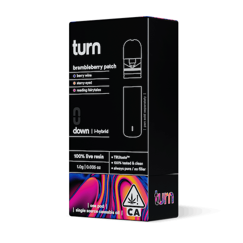 Turn Down Live Resin POD | 1g - Brambleberry Patch - Indica Hybrid - Turn -  - $36 - Vape Carts