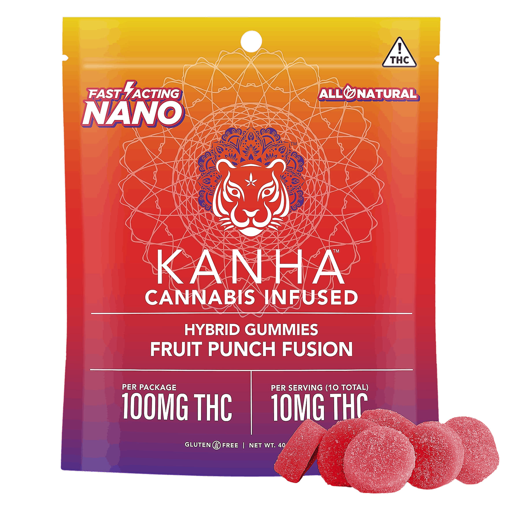 Fruit Punch Fusion (H) NANO - Kanha Gummies - Fruit Punch Fusion (H) - $18 - Edibles