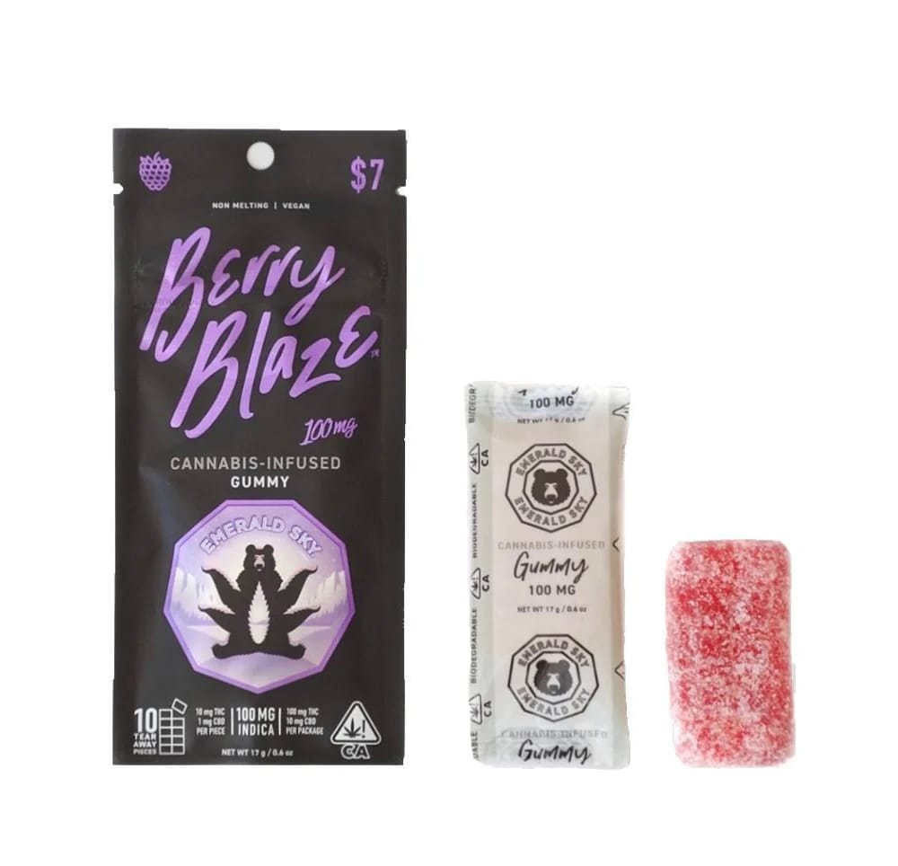 BERRY BLAZE 100MG - Emerald Sky -  - $8.05 - Edibles