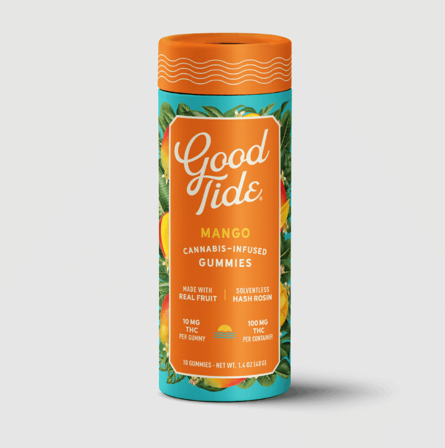 $27.76 Good Tide Mango Solventless Hash Rosin Gummies - Good Tide -  - $19.99 - Edibles