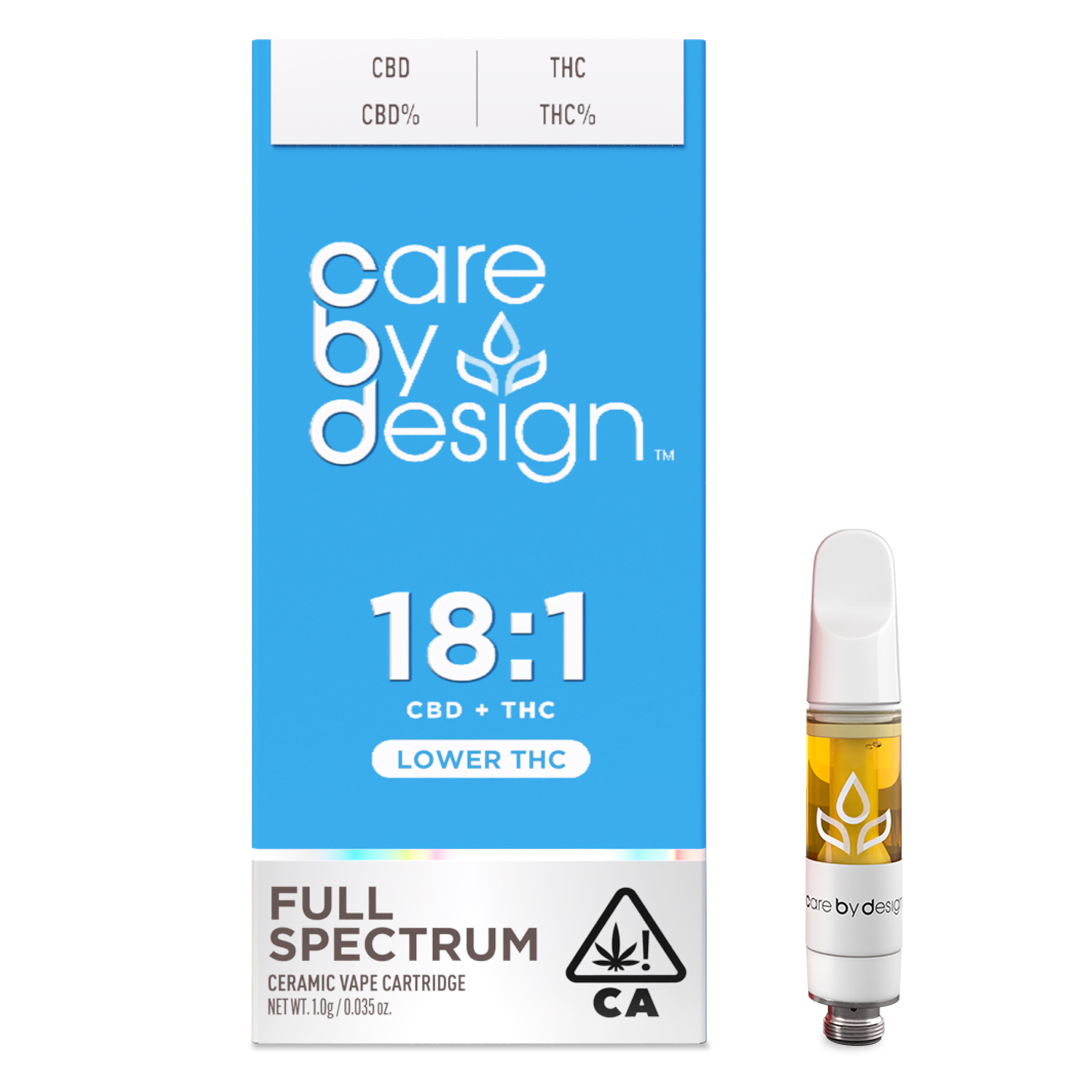 18:1 Cart 1g - Care by Design - 18:1 1g - $42 - Vape Cartridge
