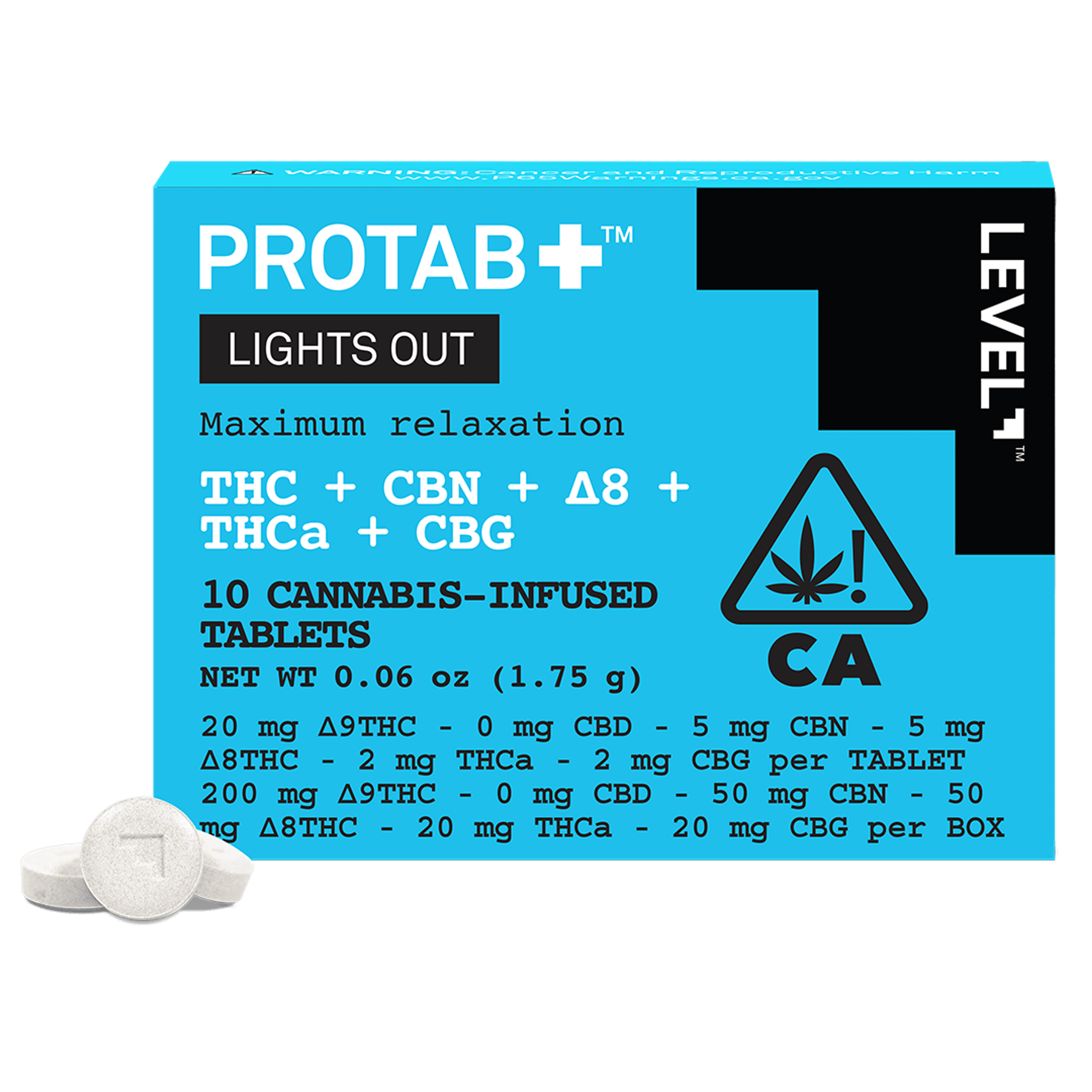 Protab+ Lights Out - Level - 10 Tablets - $29.99 - Capsules & Tablets