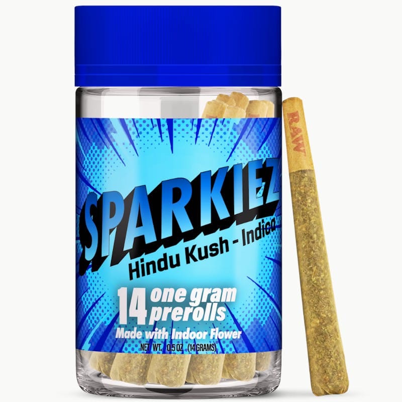 Hindu Kush - 14pk Indica Pre Rolls - Sparkiez - Hindu Kush (I) - $35 - Pre-Rolls